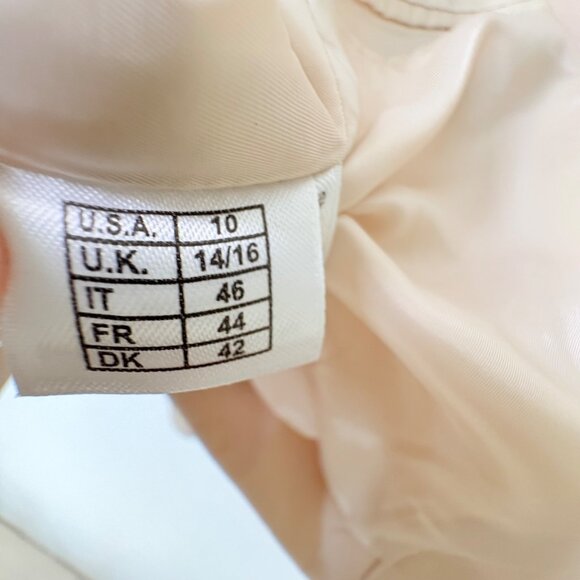 Brooks Brothers Womens 10P Single Breasted Milano Fit Beige BlazerJacket Career - Picture 11 of 13